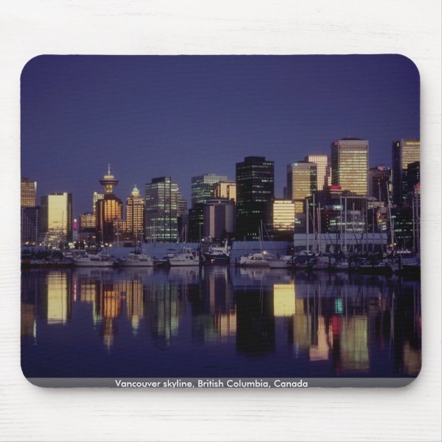 Vancouver skyline, British Columbia, Canada Mouse Pad (Front)