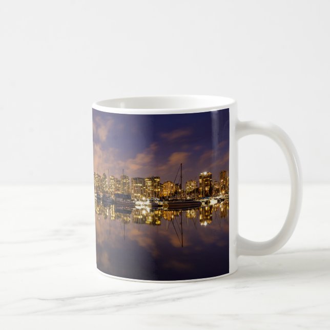 Vancouver skyline in Canada Coffee Mug (Right)