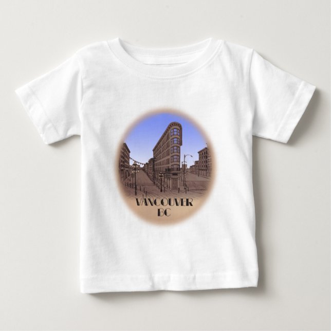 Vancouver Souvenir Baby T-shirt Gastown Baby Shirt (Front)