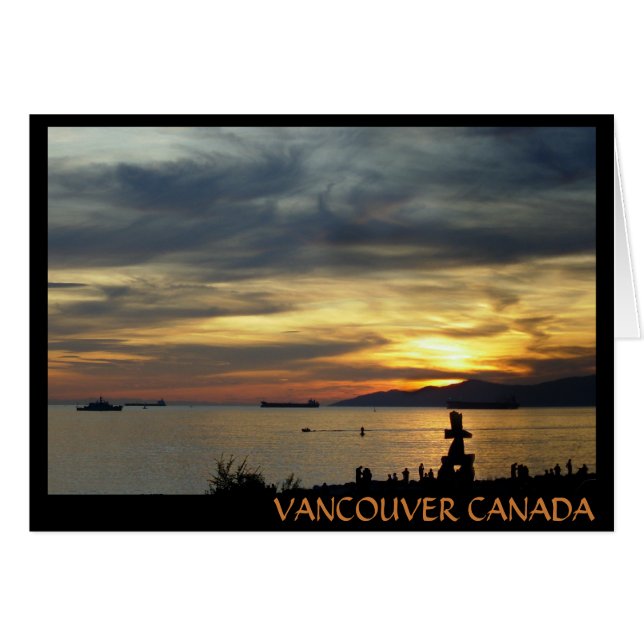 Vancouver Souvenir Cards Vancouver Landscape Cards (Front Horizontal)