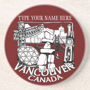 Vancouver Souvenir Coaster Personalised Gifts