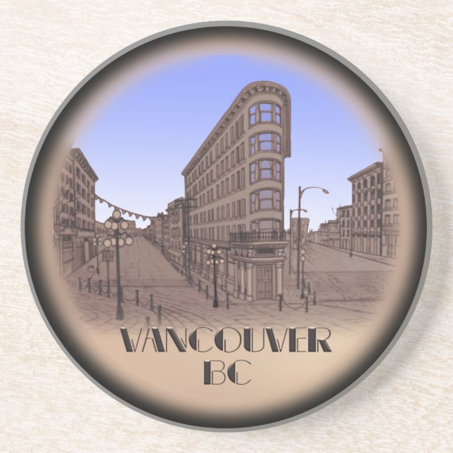 Vancouver Souvenir Coaster Totem Pole Landmark Gif (Front)