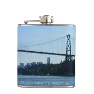 Vancouver Souvenir Flask Custom Vancouver BC Flask