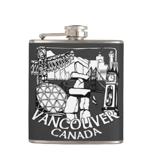 Vancouver Souvenir Flask Vancouver Landmark Gifts
