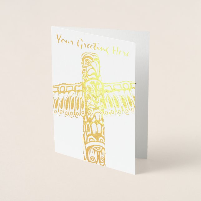 Vancouver Souvenir Greeting Cards Custom Silver (Front)