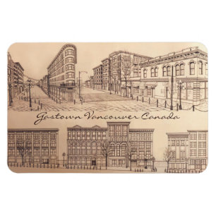 Vancouver Souvenir Personalised Magnet Gastown