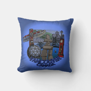 Vancouver Souvenir Pillow Vancouver Landmark Gifts