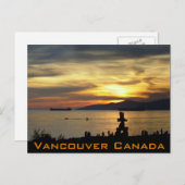 Vancouver Souvenir Postcards Inukshuk Landmark (Front/Back)