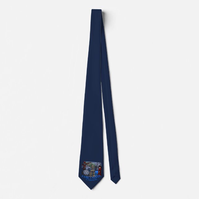 Vancouver Souvenir Tie Vancouver Landmark Neckties (Front)