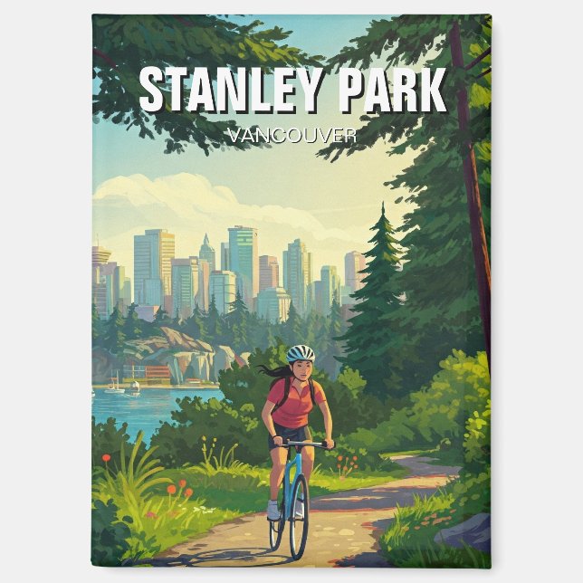 Vancouver Stanley Park Canada Travel Magnet (Front)