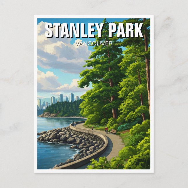 Vancouver Stanley Park Canada Travel Postcard (Front)