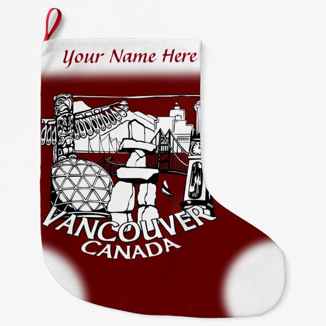 Vancouver Stocking Vancouver Christmas Stocking (Front)