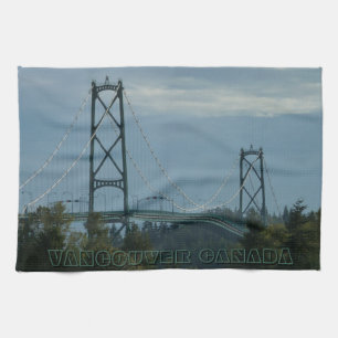 Vancouver Towel Personalised Souvenir Tea Towel