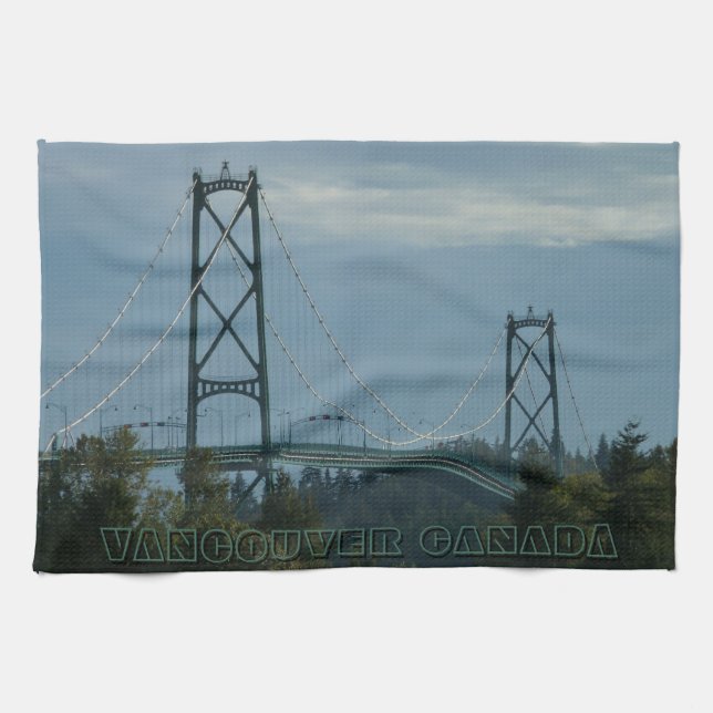 Vancouver Towel Personalised Souvenir Tea Towel (Horizontal)