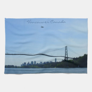 Vancouver Towel Personalised Souvenir Tea Towel