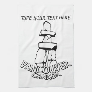 Vancouver Towel Personalised Vancouver Tea Towel