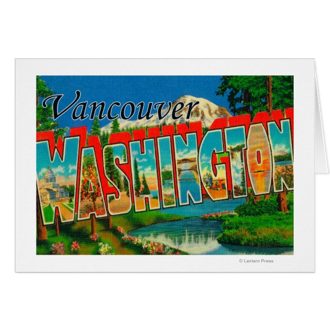 Vancouver, Washington - Large Letter Scenes (Front Horizontal)