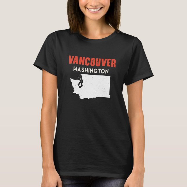 Vancouver Washington USA State America Travel Wash T-Shirt (Front)