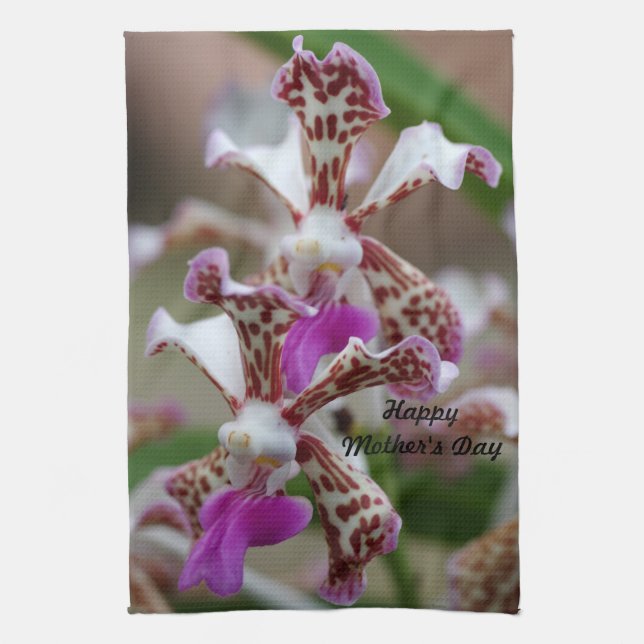 Vanda Orchid Tea Towel (Vertical)