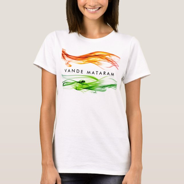 Vande Mataram Colours of India T-Shirt (Front)