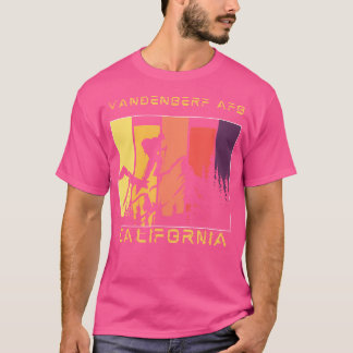 Vandenberg Afb Ca Distressed Mountain Hiking Climb T-Shirt