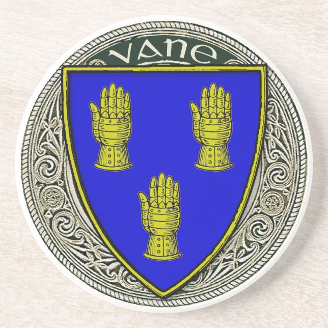 Vane Family Arms Coaster (Front)
