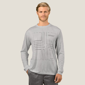 VANEISAGE ™ Long Sleeve Geometric Design T-Shirt Tri-Blend Shirt