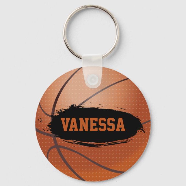 Vanessa Basketball Key Chain / Key Ring (Front)