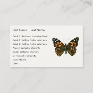 Vanessa cardui - The Painted Lady Butterfly Business Card