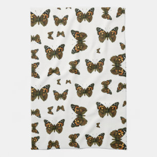 Vanessa cardui - The Painted Lady Butterfly Tea Towel