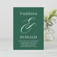Vanessa Emerald Green Modern Wedding