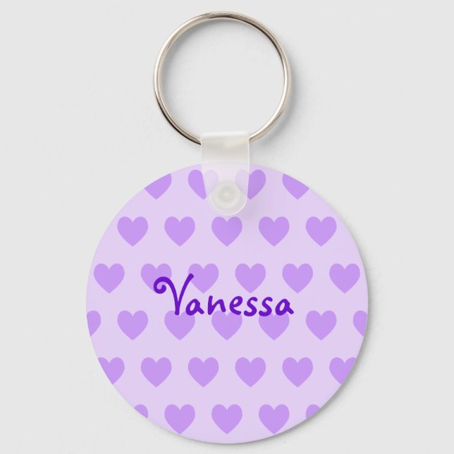 Vanessa in Purple Key Ring (Front)