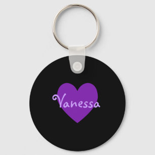 Vanessa in Purple Key Ring