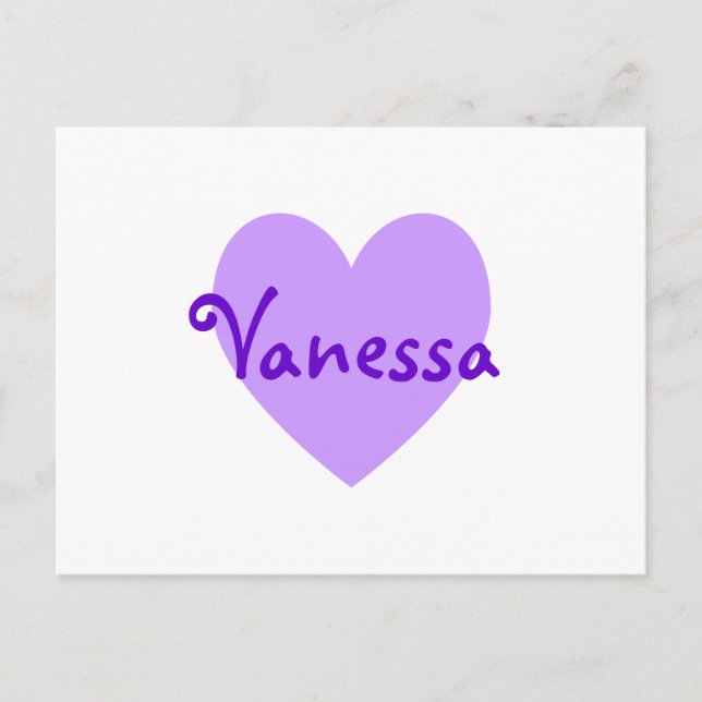 Vanessa in Purple Postcard (Front)