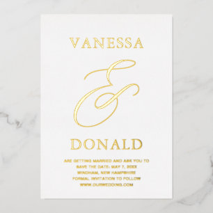 Vanessa Modern Wedding Save the Date