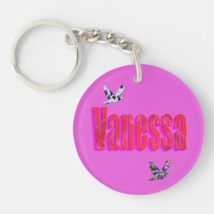 Vanessa, Name Logo, Key Ring