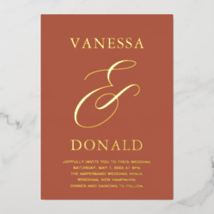 Vanessa Terracotta Modern Wedding