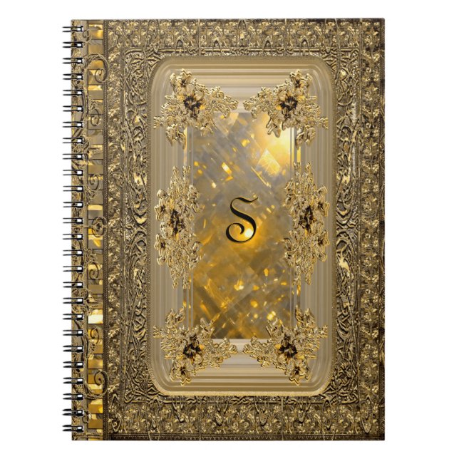 Vanfleet Mirage Victorian Monogram Spiral Notebook (Front)