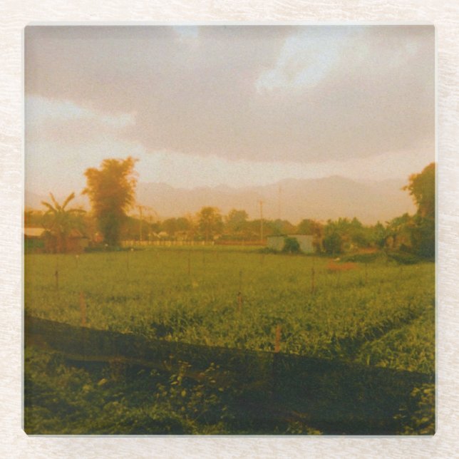 Vang Vieng - Laos  Glass Coaster (Front)