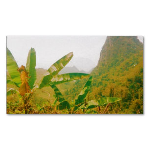 Vang Vieng Trail - Laos Magnetic Business Card