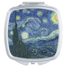 VanGogh Starry Night compact mirror