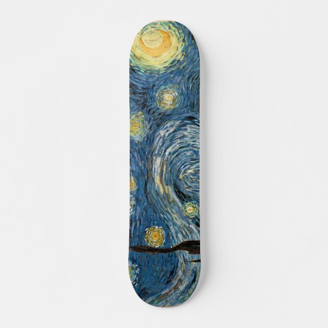 Vangogh Starry Night Skateboard Oldschool (Front)