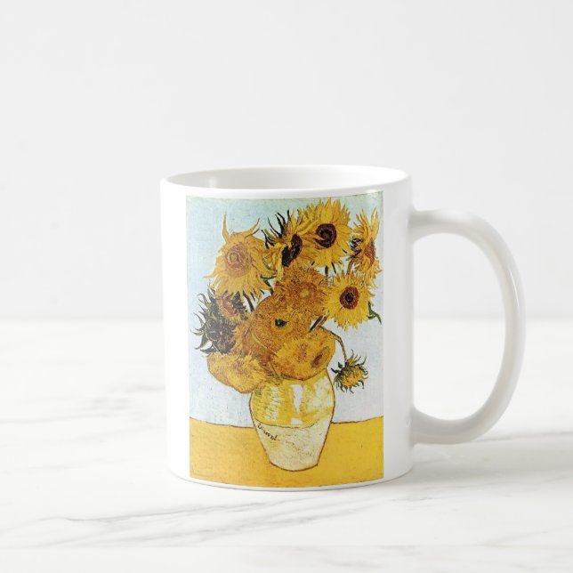 VanGogh The Vase with 12 Sunflowers Coffee Cup (Right)