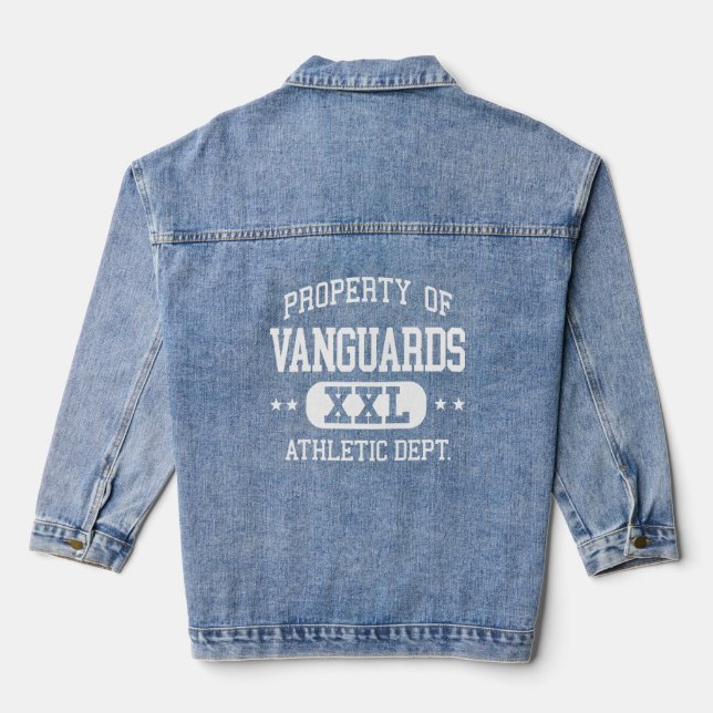 Vanguards Retro Athletic Property Dept  Denim Jacket (Back)