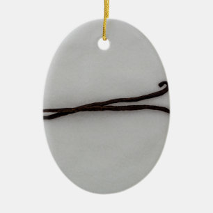 Vanilla bean with sugar ceramic tree decoration
