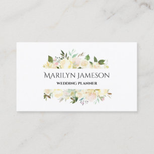 Vanilla Blossoms Wedding Planner Business Card