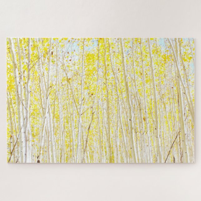 Vanilla Cake Aspen Trees Jigsaw Puzzle (Horizontal)