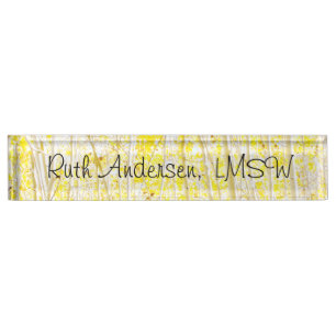 Vanilla Cake Aspen Trees Name Plate