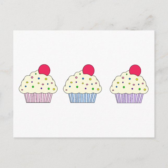 Vanilla Cupcakes Postcard (Front)