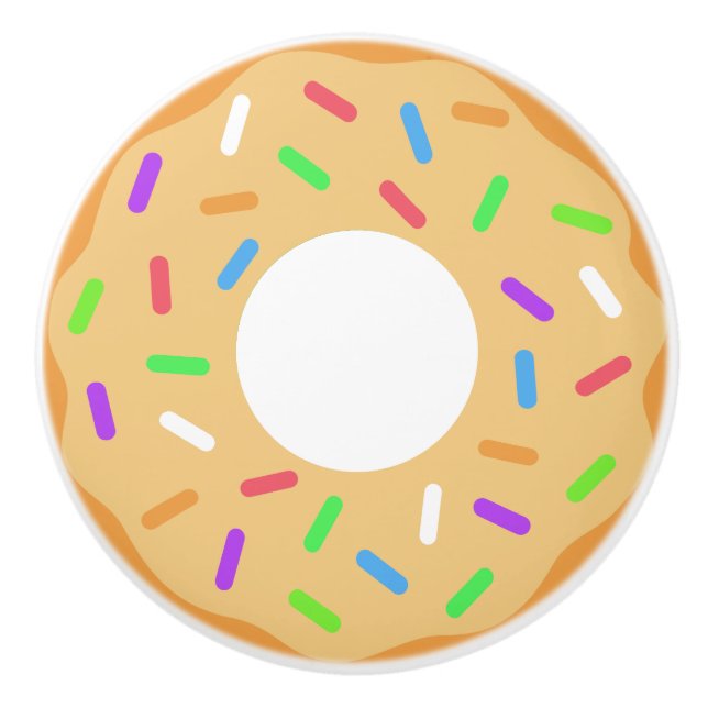 Vanilla Doughnut Ceramic Knob (Front)